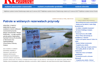 Patrole w wiślanych rezerwatach przyrody Kurier Południowy 21_2023 s.4