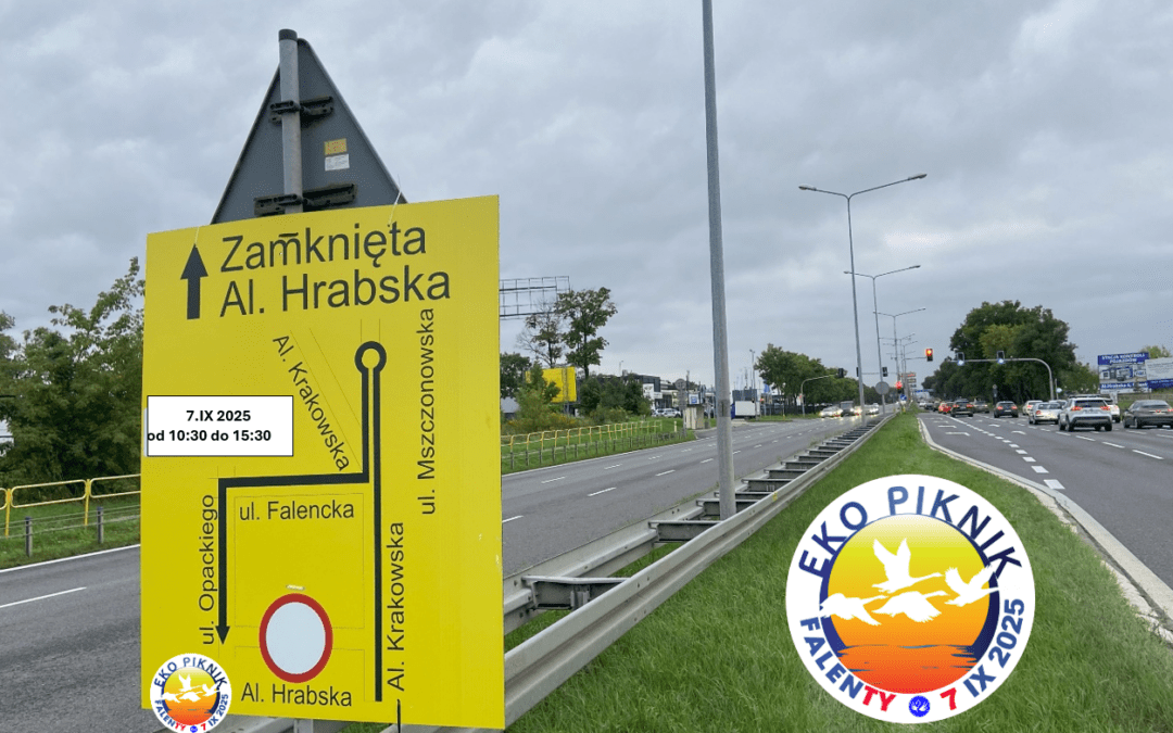 Dojazd i parkowanie (rowerów) w Falentach * Access and parking (of bike) in Falenty’ Eco Picnic